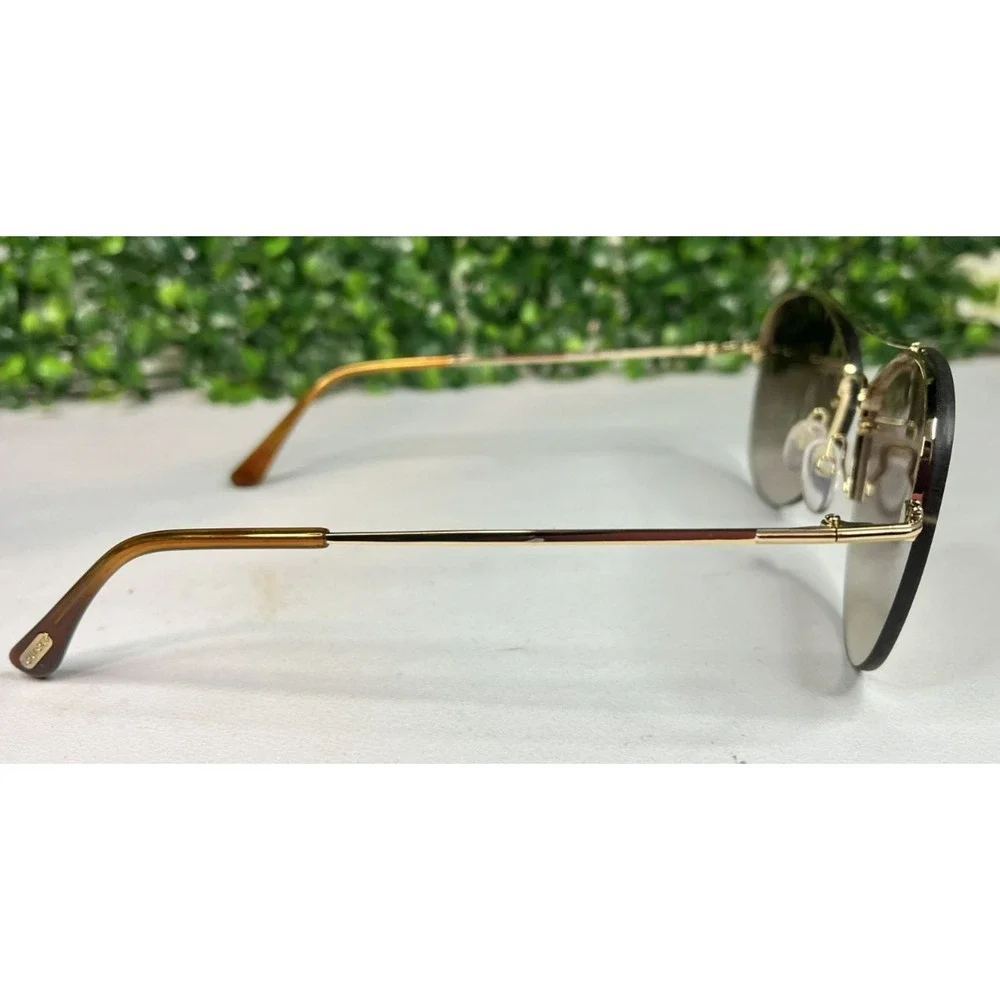 TOM FORD Margret 02 TF566 Gunmetal Aviator Sunglasses 60mm - AUTHENTIC, PREOWNED